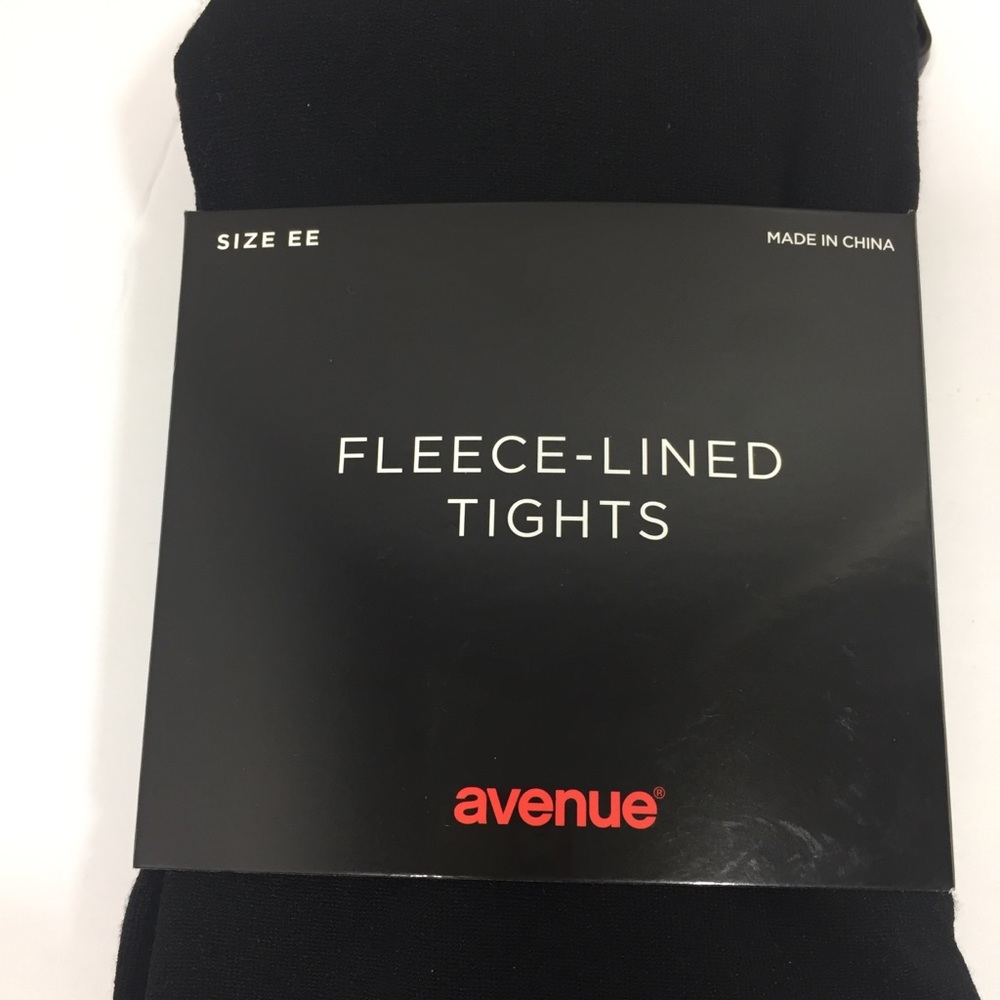 New Avenue fleece lined black tights